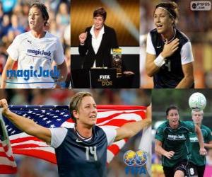 yapboz FIFA Bayanlar Dünya oyuncusu yıl 2012 kazanan Wambach Abby